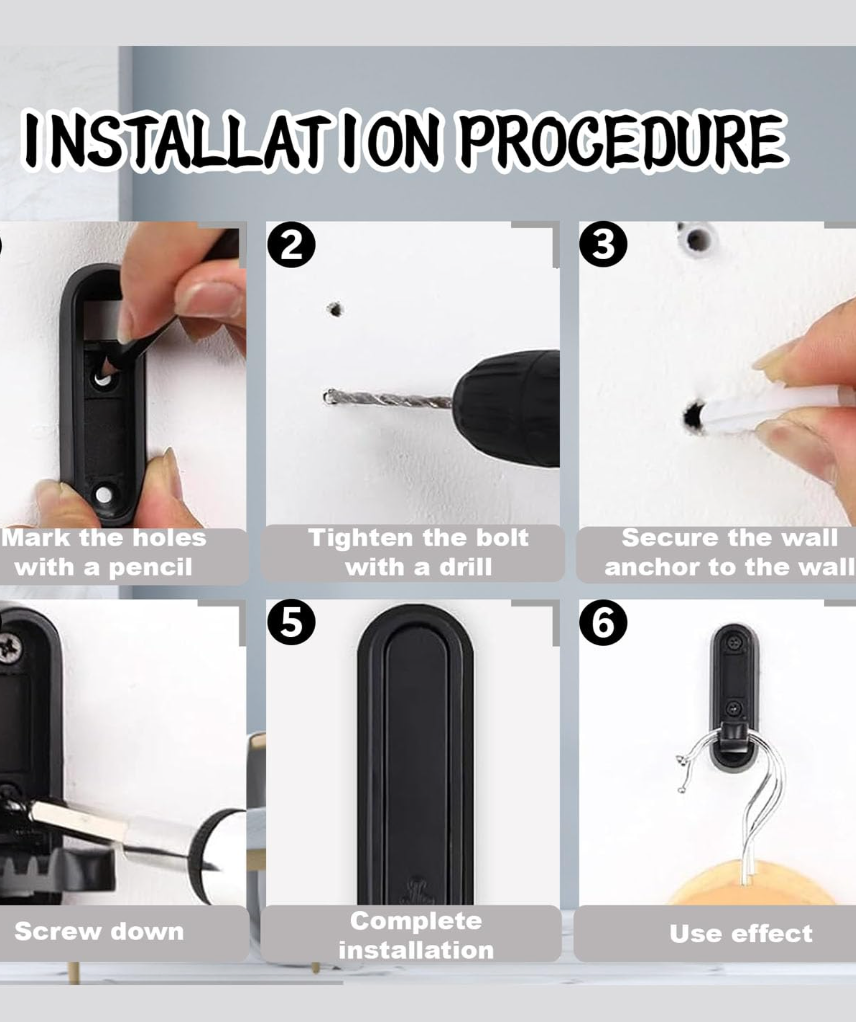 Wall Mounting Foldable Hanging Hook